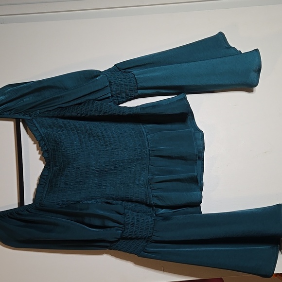Meraki Teal Green Blouse - Picture 4 of 4